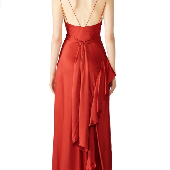 Front Tie maxi dress (Rust colour) - Picture 4 of 4